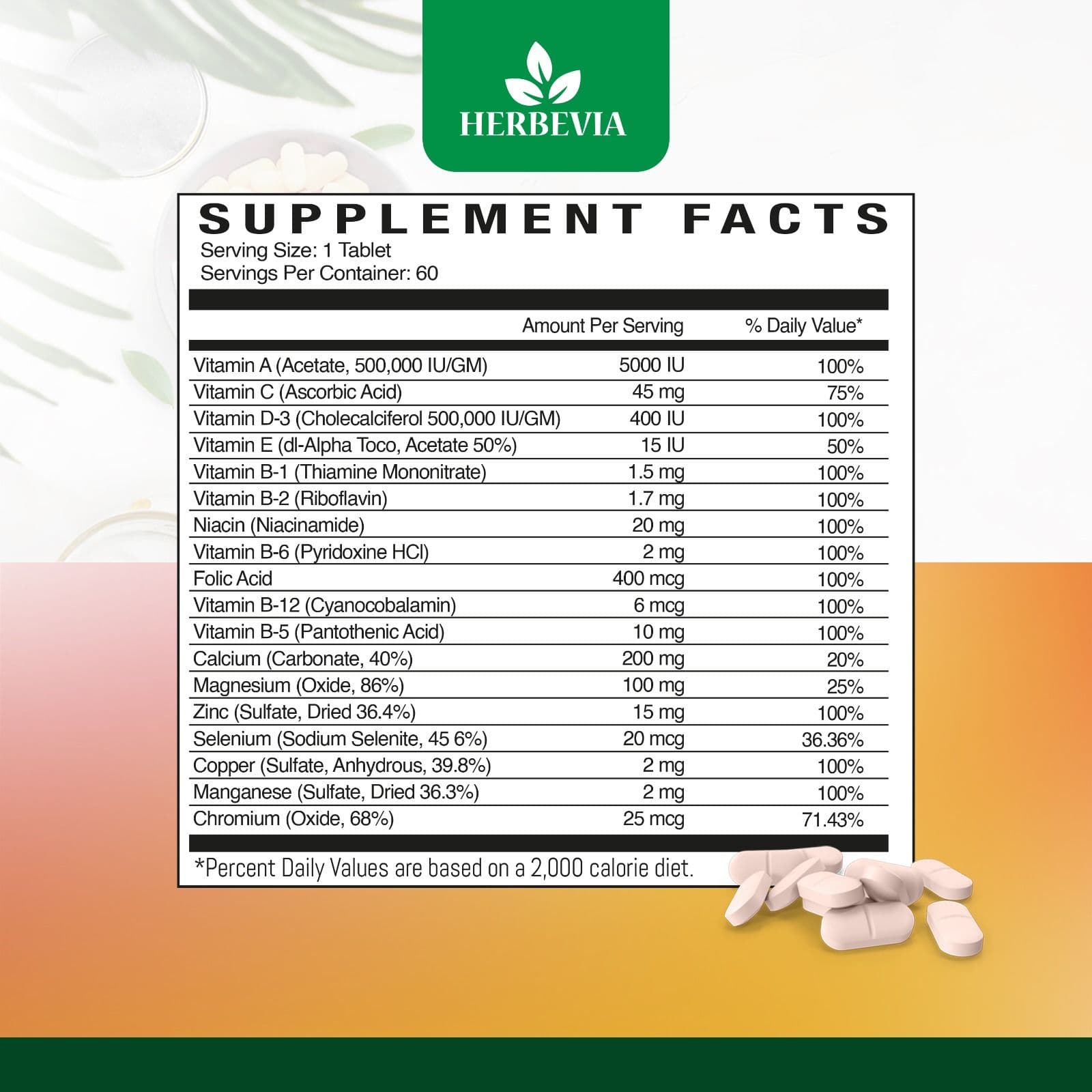 Multivitamin-daily-supplement-fact